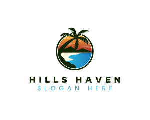 Mountain Beach Resort logo design