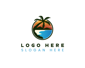 Mountain Beach Resort logo design