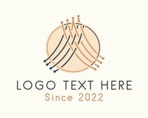 Fibre - Handcrafted Sewing Textile logo design