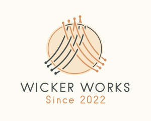 Wicker - Handcrafted Sewing Textile logo design