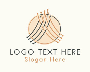 Handcrafted Sewing Textile Logo