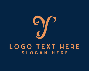 Negative Space - Luxe Boutique Letter Y logo design