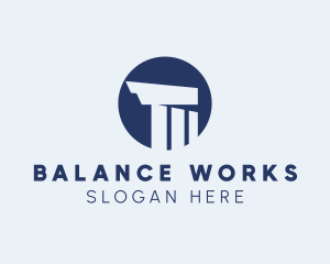 Account - Building Column Architecture logo design