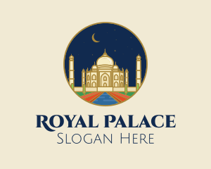 Palace - India Taj Mahal Palace logo design