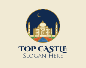 Cultural - India Taj Mahal Palace logo design