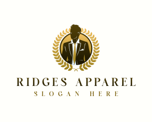 Businessman Apparel Clothing logo design