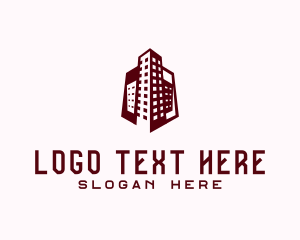 Manufacturing - Office Building Hexagon logo design