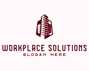 Office - Office Building Hexagon logo design