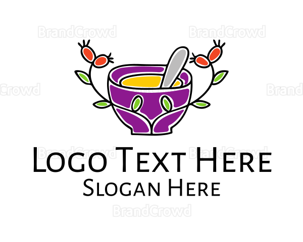 Natural Organic Mortar & Pestle Logo