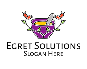 Natural Organic Mortar & Pestle logo design