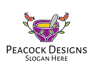 Natural Organic Mortar & Pestle logo design