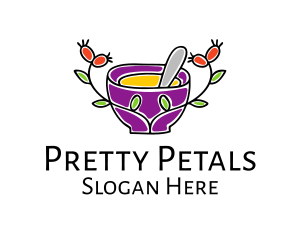 Natural Organic Mortar & Pestle logo design