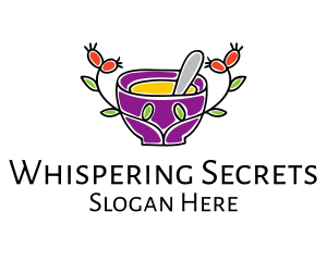 Natural Organic Mortar & Pestle logo design