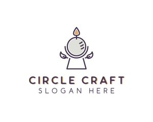 Sphere Candle Decoration logo design