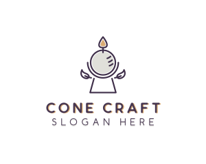 Sphere Candle Decoration logo design