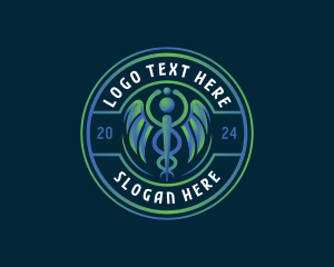 Medical Caduceus Clinic logo design