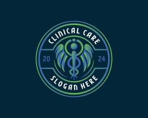 Medical Caduceus Clinic logo design