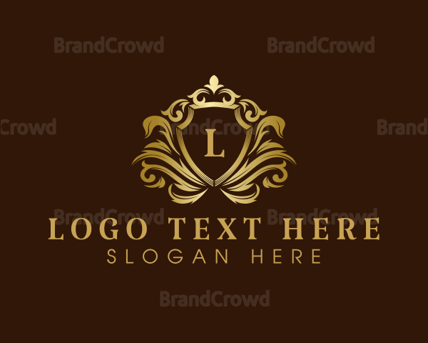 Luxury Crown Shield Logo