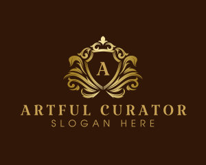 Luxury Crown Shield logo design