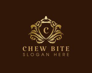 Luxury Crown Shield logo design