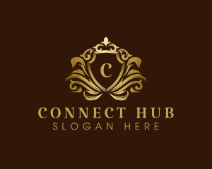 Luxury Crown Shield logo design