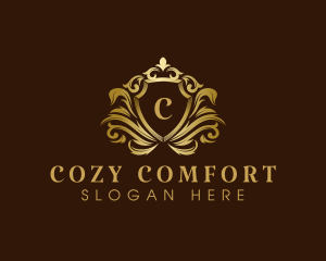 Luxury Crown Shield logo design