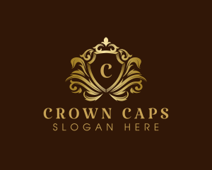 Luxury Crown Shield logo design