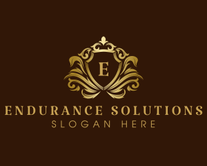 Luxury Crown Shield logo design