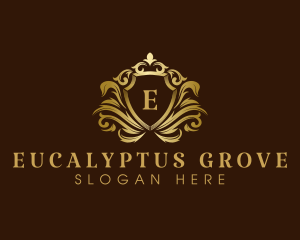 Luxury Crown Shield logo design