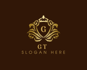 Luxury Crown Shield logo design