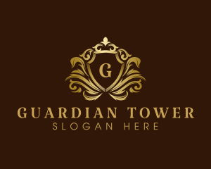 Luxury Crown Shield logo design