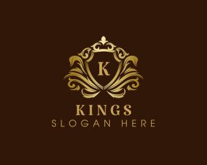 Luxury Crown Shield logo design