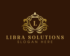 Luxury Crown Shield logo design