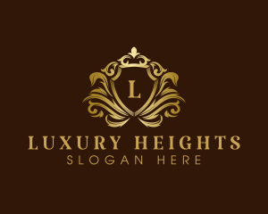 Luxury Crown Shield logo design