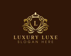 Luxury Crown Shield logo design