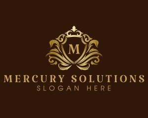 Luxury Crown Shield logo design