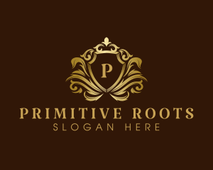 Luxury Crown Shield logo design