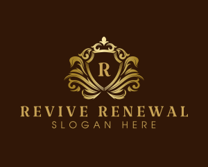 Luxury Crown Shield logo design