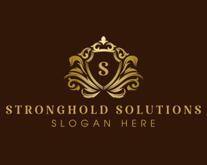 Luxury Crown Shield logo design