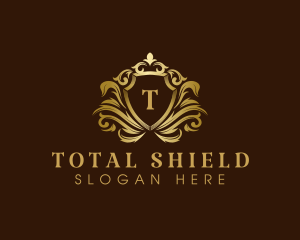 Luxury Crown Shield logo design