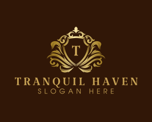 Luxury Crown Shield logo design