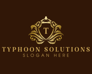 Luxury Crown Shield logo design