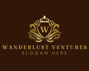 Luxury Crown Shield logo design