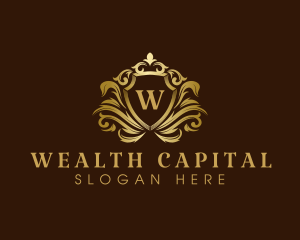 Luxury Crown Shield logo design