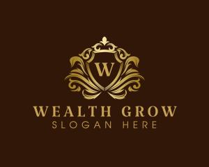 Luxury Crown Shield logo design