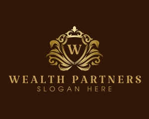 Luxury Crown Shield logo design