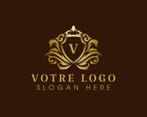 Luxury Crown Shield logo design