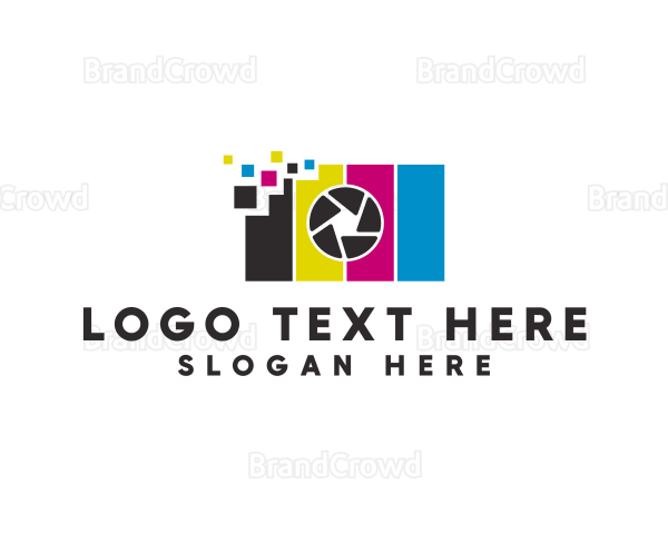 Digital Camera Pixel Logo