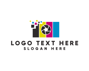 Entertainment - Digital Camera Pixel logo design