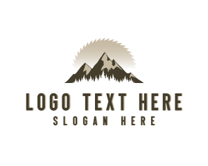 Woodwork - Forrest Logging Sawblade logo design